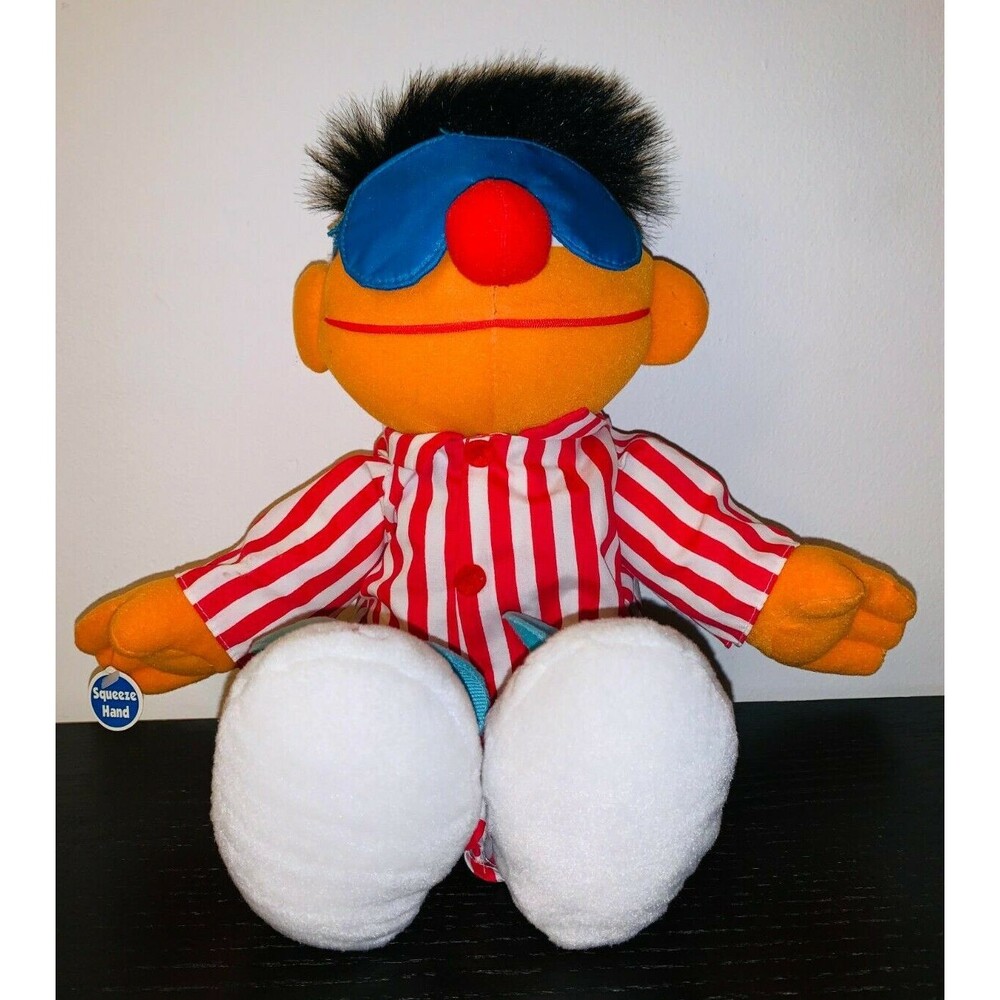Vintage 1996 Tyco Sesame Street Sleep & Snore Ernie Doll